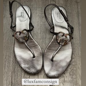 Gucci Heart Strap Sandals